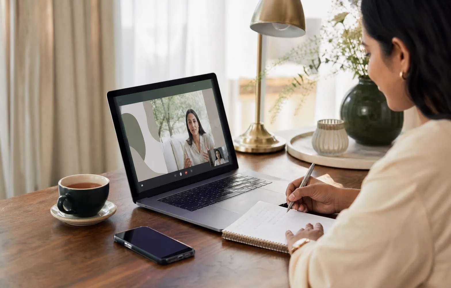 Parent preparing questions for an academy admissions conversation